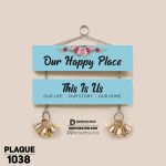 DDecorator Our Happy Place Wall Hanging Wall Plaque Home Decoration Wall Decoration For Wall And Door - PLAQUE1038
