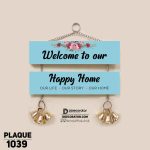 DDecorator Welcome To Our Happy Home Wall Hanging Wall Plaque Home Decoration Wall Decoration For Wall And Door - PLAQUE1039