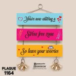 DDecorator Stress Free Zone Wall Hanging Wall Plaque Home Decoration Wall Decoration For Wall And Door - PLAQUE1164
