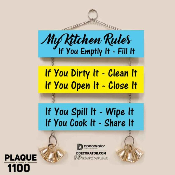 DDecorator For Kitchen Wall Hanging Wall Plaque Home Decoration Wall Decoration For Wall And Door - PLAQUE1100