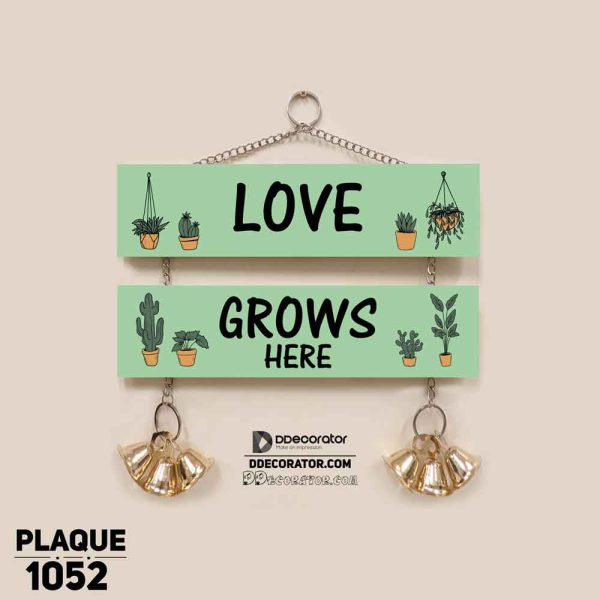DDecorator Plants Love Wall Hanging Wall Plaque Home Decoration Wall Decoration For Wall And Door - PLAQUE1052