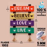 DDecorator Love & Live Wall Plaque Wall Hanging Home Decoration Wall Decoration For Wall And Door - PLAQUE1002 - Image 2