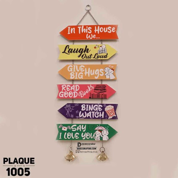 DDecorator In This House Wall Plaque Wall Hanging Home Decoration Wall Decoration For Wall And Door - PLAQUE1005