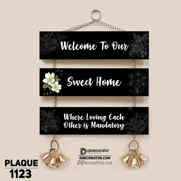 DDecorator Welcome To Our Home Wall Hanging Wall Plaque Home Decoration Wall Decoration For Wall And Door - PLAQUE1123