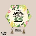 DDecorator Hexagone Shape Welcome Home Wall Hanging Wall Plaque Home Decoration Wall Decoration For Wall And Door - PLAQUE7003